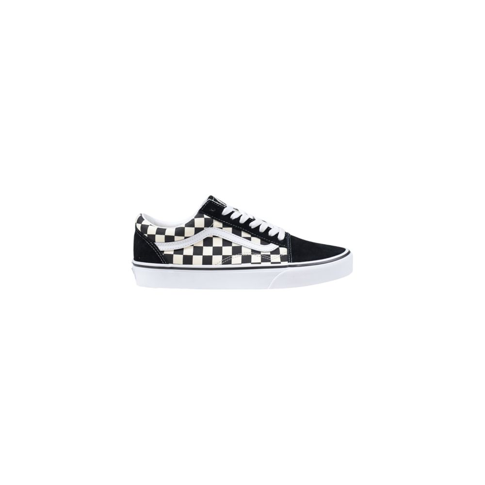 Vans Black And White Fabric Low Top Sneakers