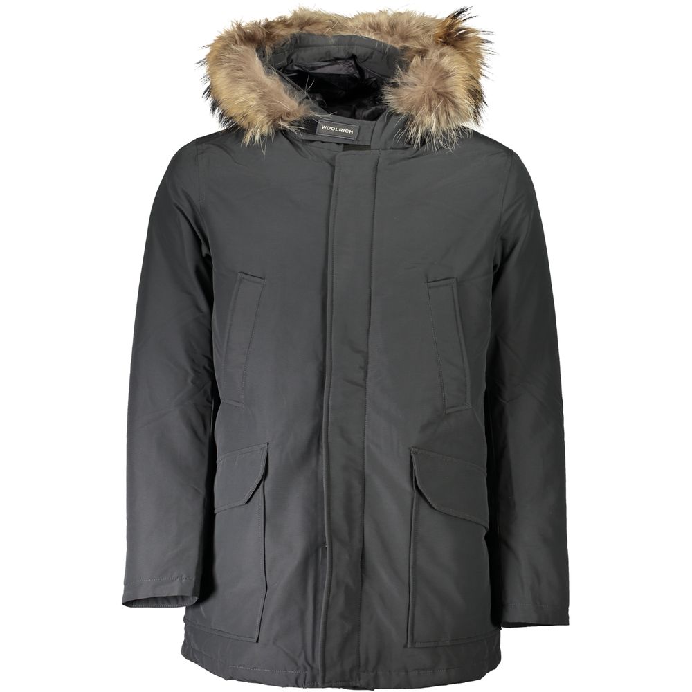 Woolrich Gray Cotton Parka