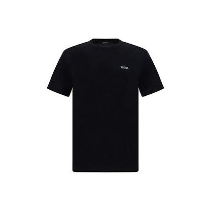 ZEGNA Black Cotton T-Shirt ZEGNA