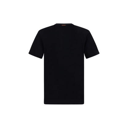 ZEGNA Black Cotton T-Shirt ZEGNA