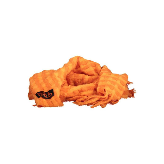 Orange Polyester Scarf Desigual