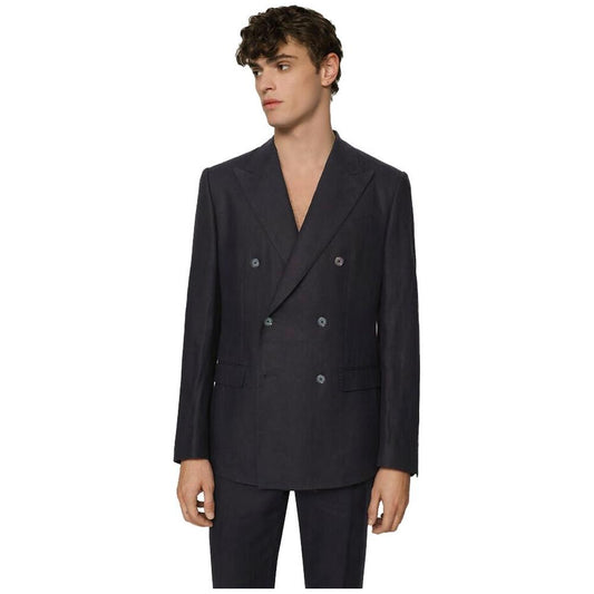 Blue Linen Suit Dolce & Gabbana