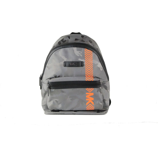 Michael Kors | Kent Nylon Camouflage Print Neon Stripe Shoulder Backpack BookBag Backpack | McRichard Designer Brands