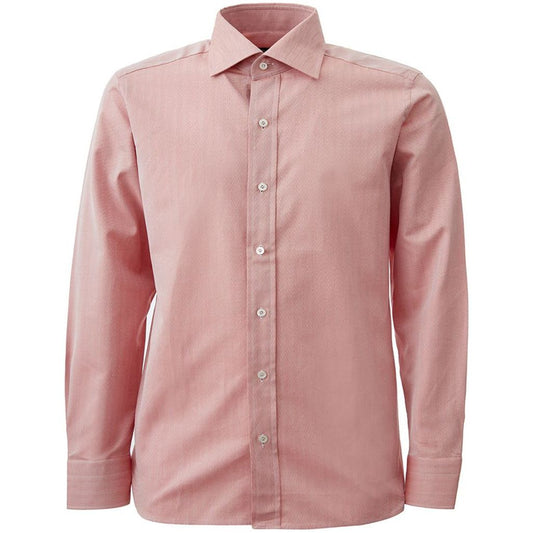 Tom Ford | Pink Contrasting hem Regular Fit Shirt  | McRichard Designer Brands
