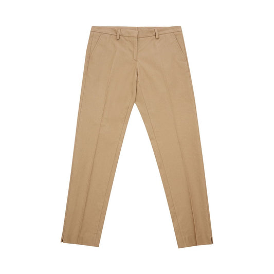 Lardini | Beige Cotton Chino Trousers  | McRichard Designer Brands