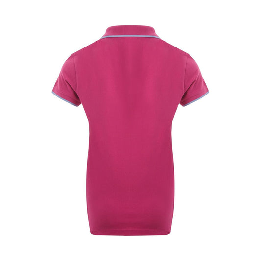Kenzo | Cotton Piquet Polo in Pink with Tiger Embroidery  | McRichard Designer Brands