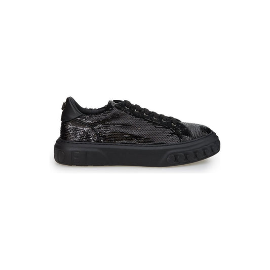 Casadei | Black Sequins Off-Road Sneakers | McRichard Designer Brands