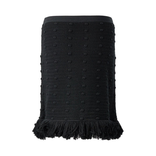 Bottega Veneta | Knitted Black Skirt | McRichard Designer Brands