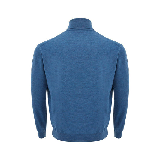 FERRANTE | Light Blue Turtleneck Wool Jumper | McRichard Designer Brands