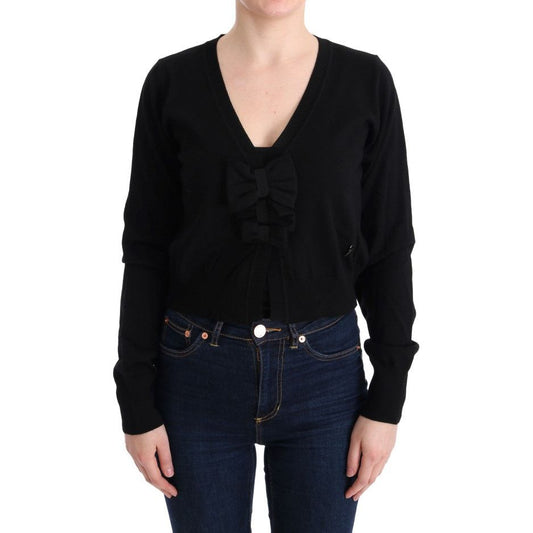MARGHI LO' | Black Wool Blouse Sweater | McRichard Designer Brands