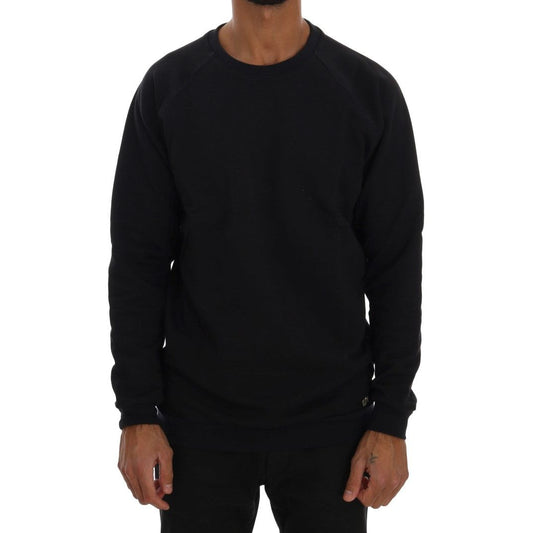 Daniele Alessandrini | Blue Crewneck Cotton Sweater | McRichard Designer Brands