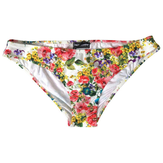 Dolce & Gabbana | Multicolor Floral Beachwear Swimwear Bottom Bikini | McRichard Designer Brands