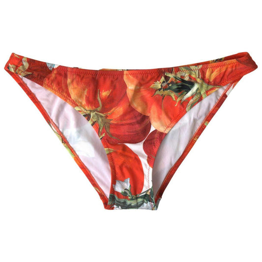 Dolce & Gabbana | Orange Pumpkin Beachwear Bikini Bottom Swimwear | McRichard Designer Brands