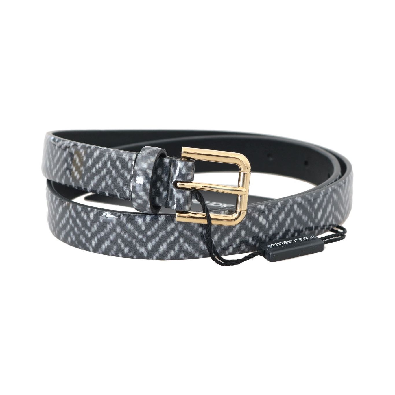 Belt Elegant Chevron Leather Waist Belt Dolce & Gabbana