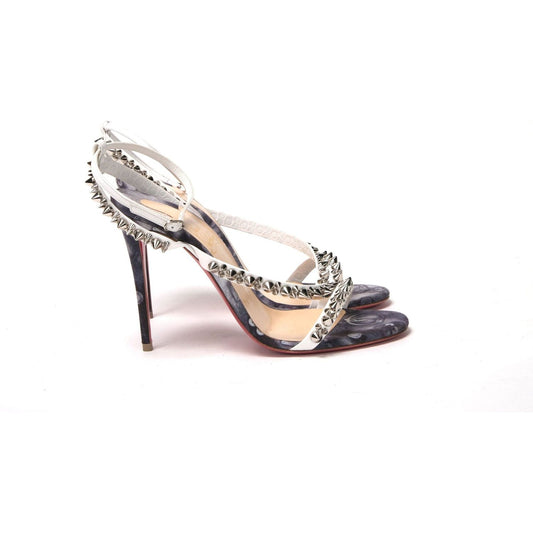 Christian Louboutin | Multicolor silver Mafaldina Spikes High Heels  | McRichard Designer Brands