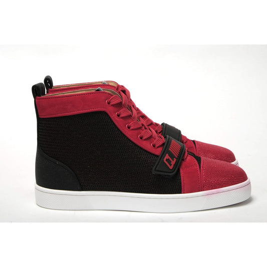 Christian Louboutin | Black/Loubi Version Louis Orlato Vs Flat Trico Shoes  | McRichard Designer Brands