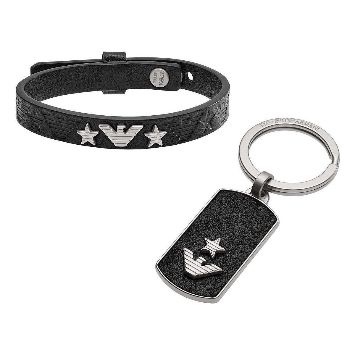 EMPORIO ARMANI JEWELS Mod. PARURE Special Pack (Bracelet+ Keychain) DESIGNER FASHION JEWELLERY EMPORIO ARMANI JEWELS