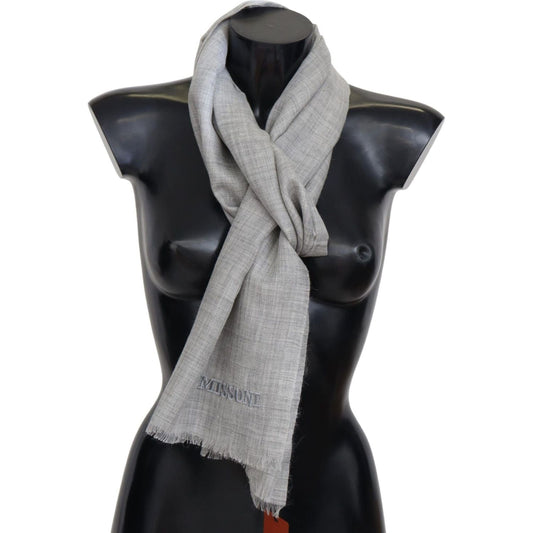 Missoni | Beige Wool Blend Unisex Neck Warmer Wrap Scarf | 219.00 - McRichard Designer Brands