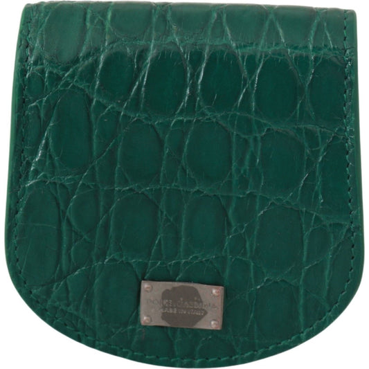 Dolce & Gabbana | Green Exotic Skins Condom Case Holder Wallet | McRichard Designer Brands
