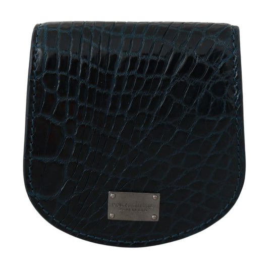 Dolce & Gabbana | Blue Exotic Skins Condom Case Holder Pocket | McRichard Designer Brands