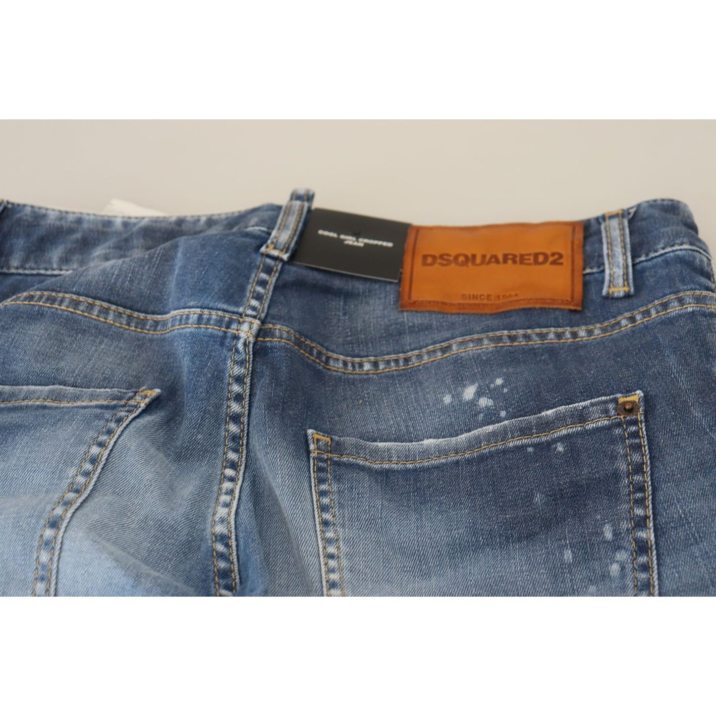 Dsquared² | Blue Cotton Low Waist Cropped Denim Cool Girl Jeans - McRichard Designer Brands