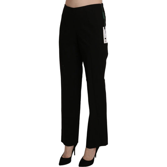 BENCIVENGA | Black High Waist Straight Dress Trouser Pant Jeans & Pants | McRichard Designer Brands