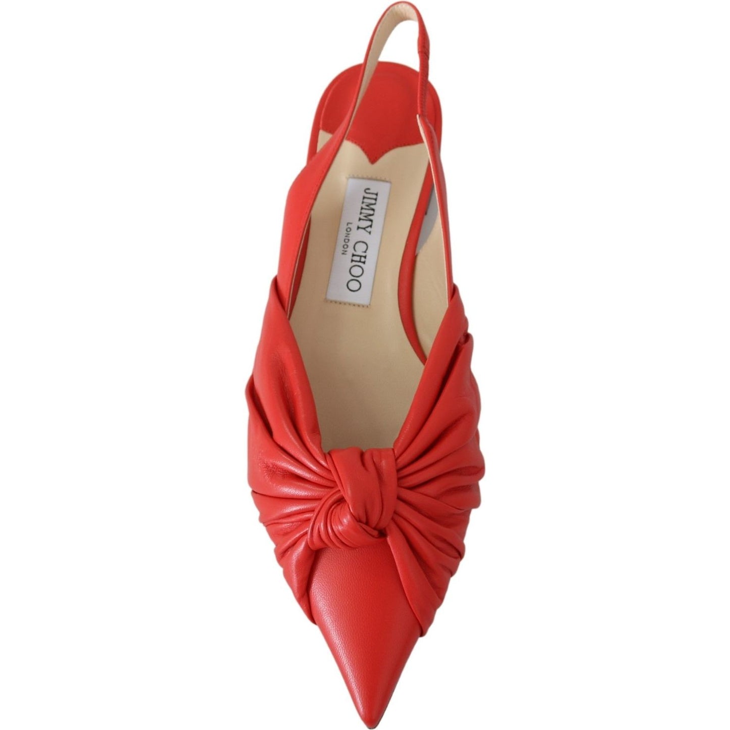 Jimmy Choo | Annabell Flat Nap Chilli Leather Flat Shoes Shoes | McRichard Designer Brands