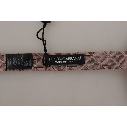 Dolce & Gabbana | Gray Fantasy Print Adjustable Neck Papillon Bow Tie  | McRichard Designer Brands