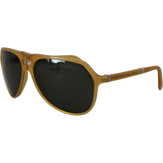 Dolce & Gabbana | Yellow Acetate Black Lens Aviator DG4196 Sunglasses  | McRichard Designer Brands