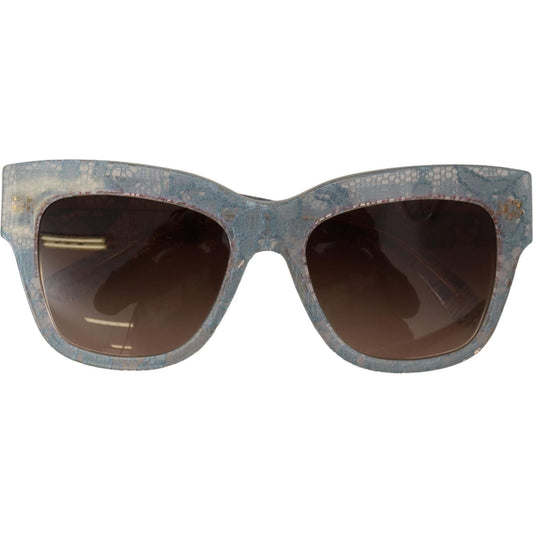 Dolce & Gabbana | Blue Lace Acetate Rectangle Shades DG4231 Sunglasses  | McRichard Designer Brands