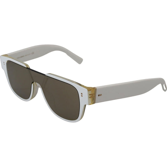 Dolce & Gabbana | White Acetate Full Rim Frame Shades DG4356F Sunglasses  | McRichard Designer Brands