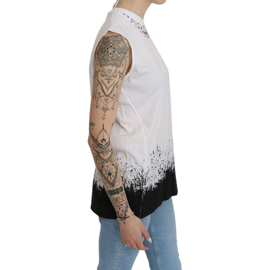 Dsquared² | White Sleeveless T-shirt Tank Cotton Top  | McRichard Designer Brands