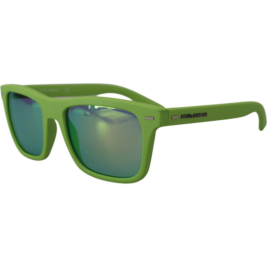 Dolce & Gabbana | Green Rubber Full Rim Frame Shades DG6095 Acid Sunglasses  | McRichard Designer Brands