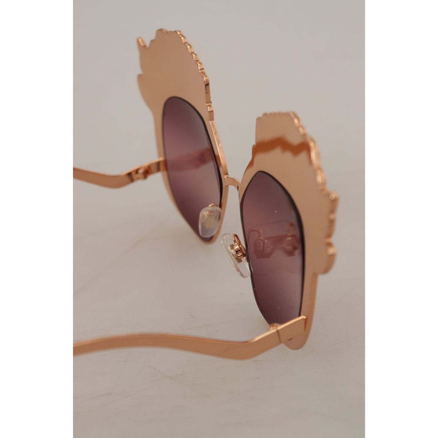 Dolce & Gabbana | Pink Gold Rose Sequin Embroidery DG2202 Sunglasses | McRichard Designer Brands