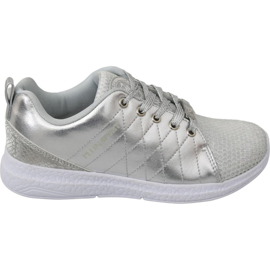 Philipp Plein | Gisella Silver Polyester Sneakers Shoes WOMAN SNEAKERS | McRichard Designer Brands