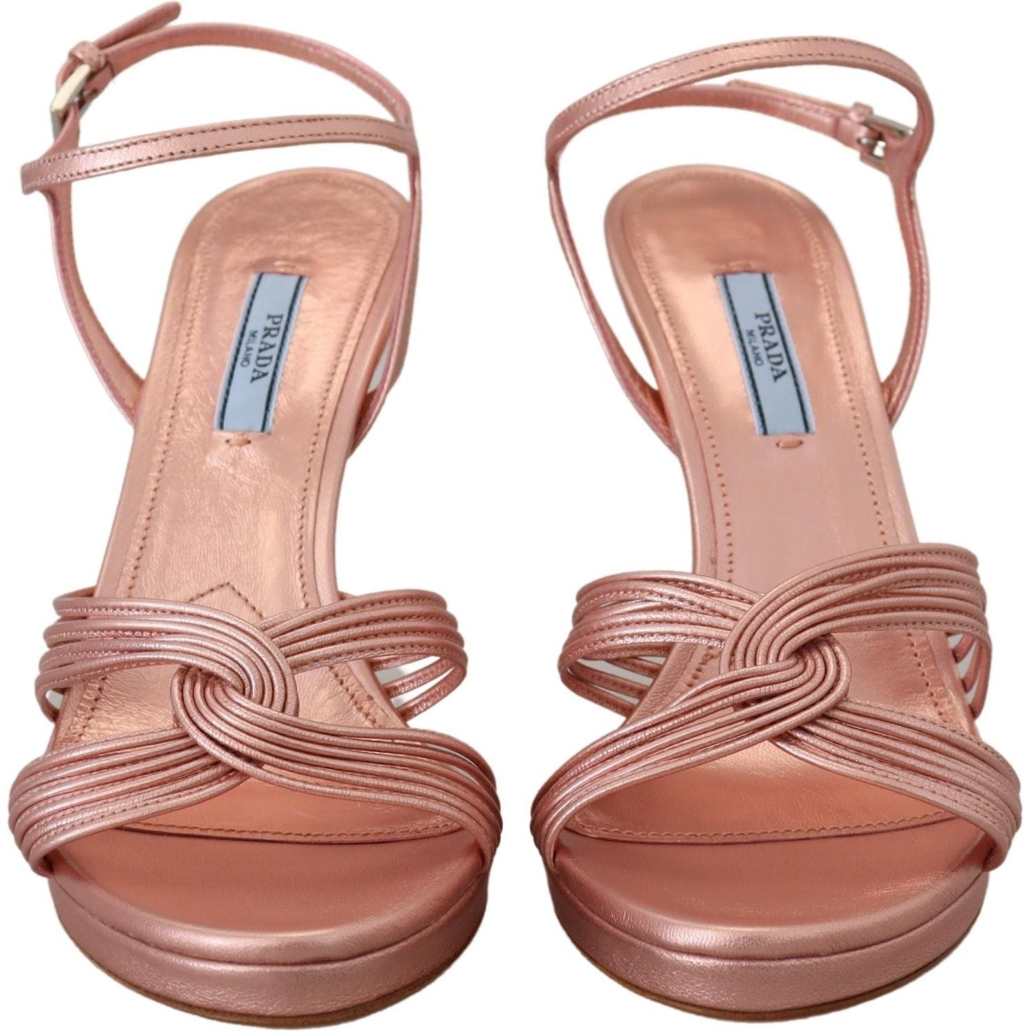 Prada | Ankle Strap Heels Stiletto Sandals Leather  | McRichard Designer Brands
