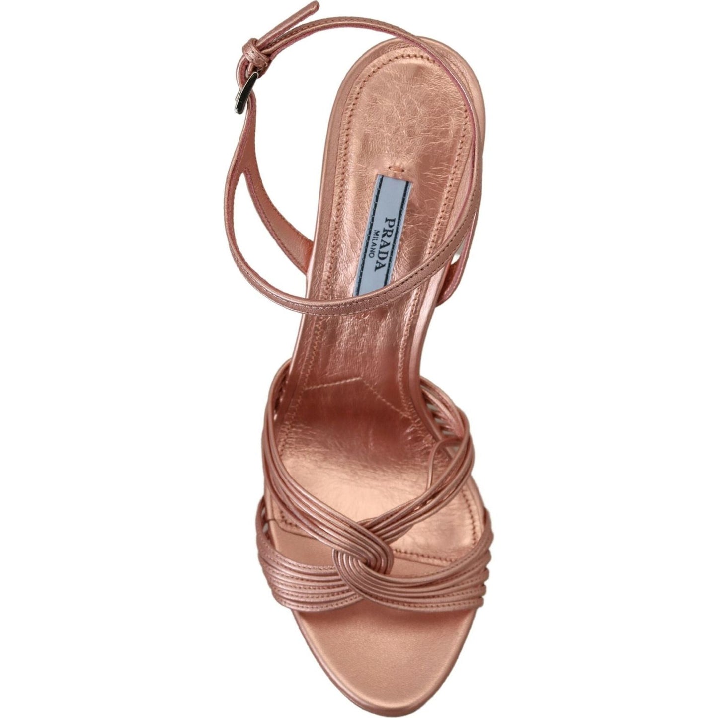 Prada | Ankle Strap Heels Stiletto Sandals Leather  | McRichard Designer Brands