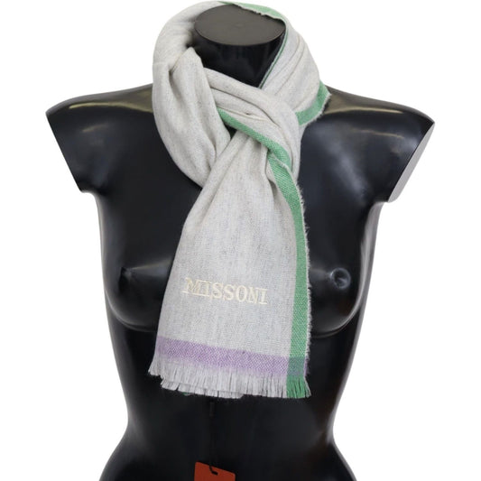 Missoni | Beige 100% Cashmere Unisex Wrap Scarf - McRichard Designer Brands