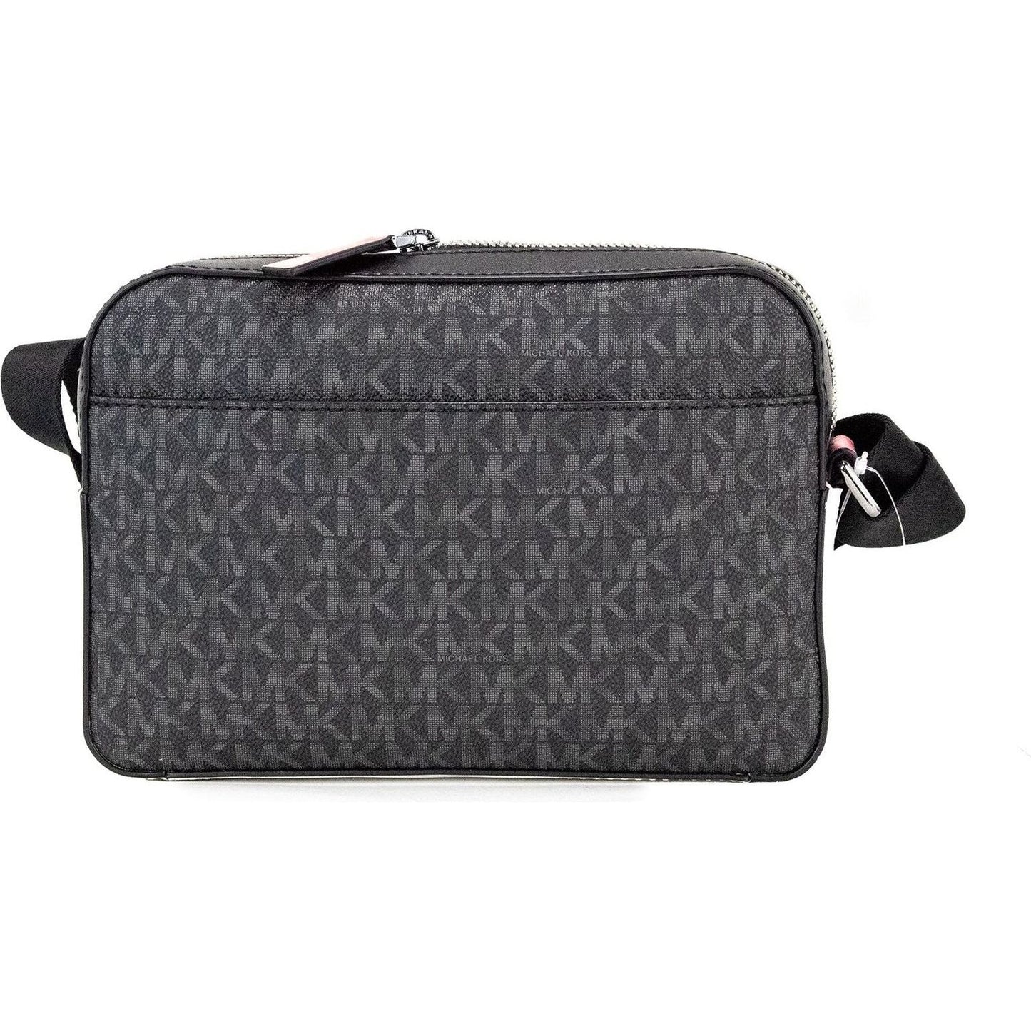 Michael Kors | Cooper Small Black Pink Signature PVC Utility Crossbody Bag  | McRichard Designer Brands