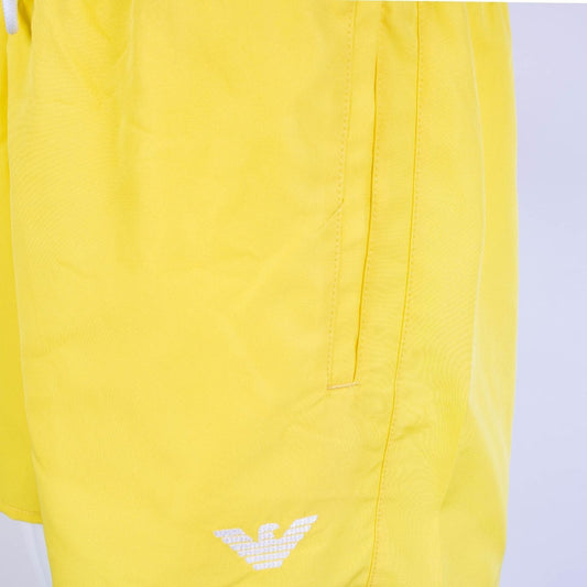 Emporio Armani | Yellow Swim Shorts Logo Details  | McRichard Designer Brands