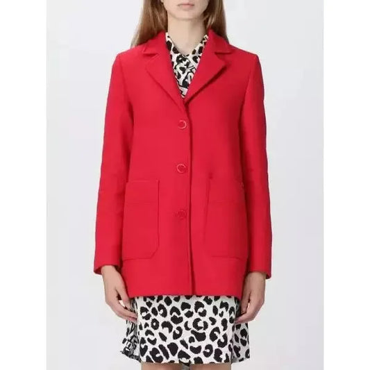 Love Moschino | Red Wool Jackets & Coat  | McRichard Designer Brands