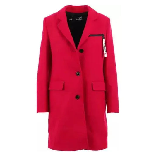 Love Moschino | Red Wool Jackets & Coat  | McRichard Designer Brands
