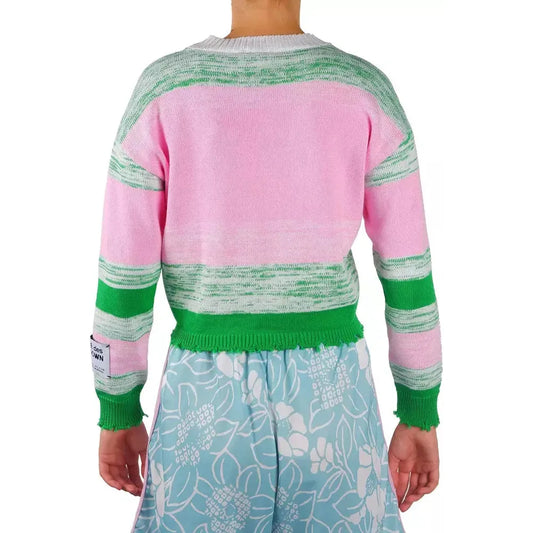 Comme Des Fuckdown | Pink Viscose Sweater - McRichard Designer Brands