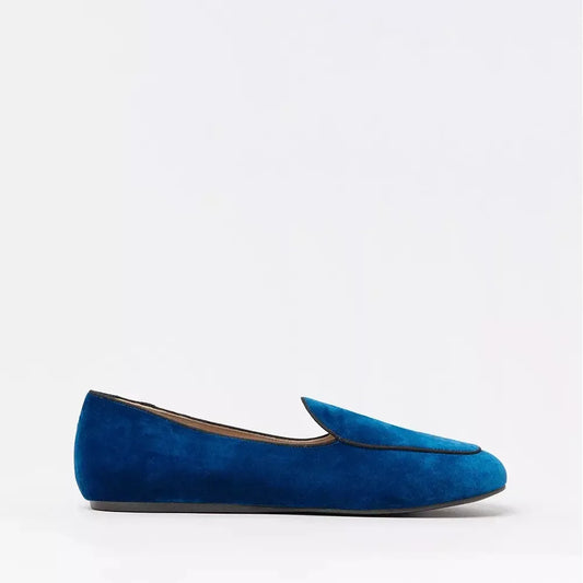 Charles Philip | Blue Leather Flat Shoe - McRichard Designer Brands