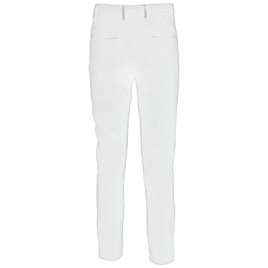 Yes Zee | White Viscose Jeans & Pant | McRichard Designer Brands