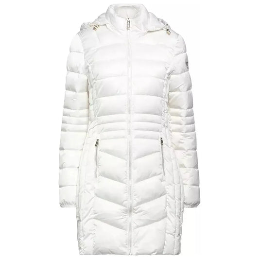 Yes Zee | White Polyamide Jackets & Coat | McRichard Designer Brands