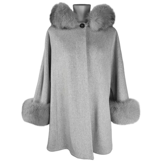 Made in Italy | Gray Wool Vergine Jackets & Coat | McRichard Designer Brands