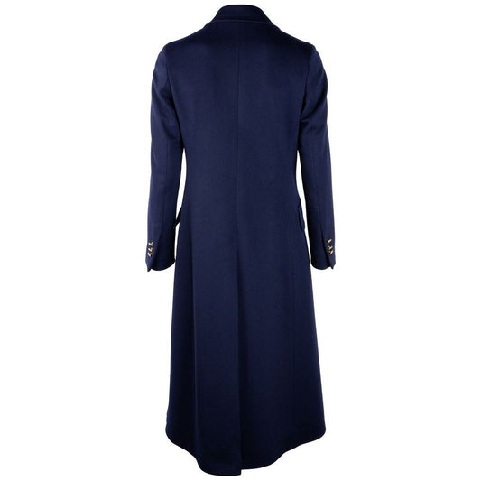 Made in Italy | Blue Wool Vergine Jackets & Coat | McRichard Designer Brands