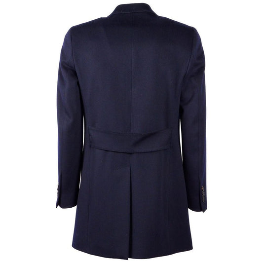 Made in Italy | Blue Wool Vergine Jacket | McRichard Designer Brands