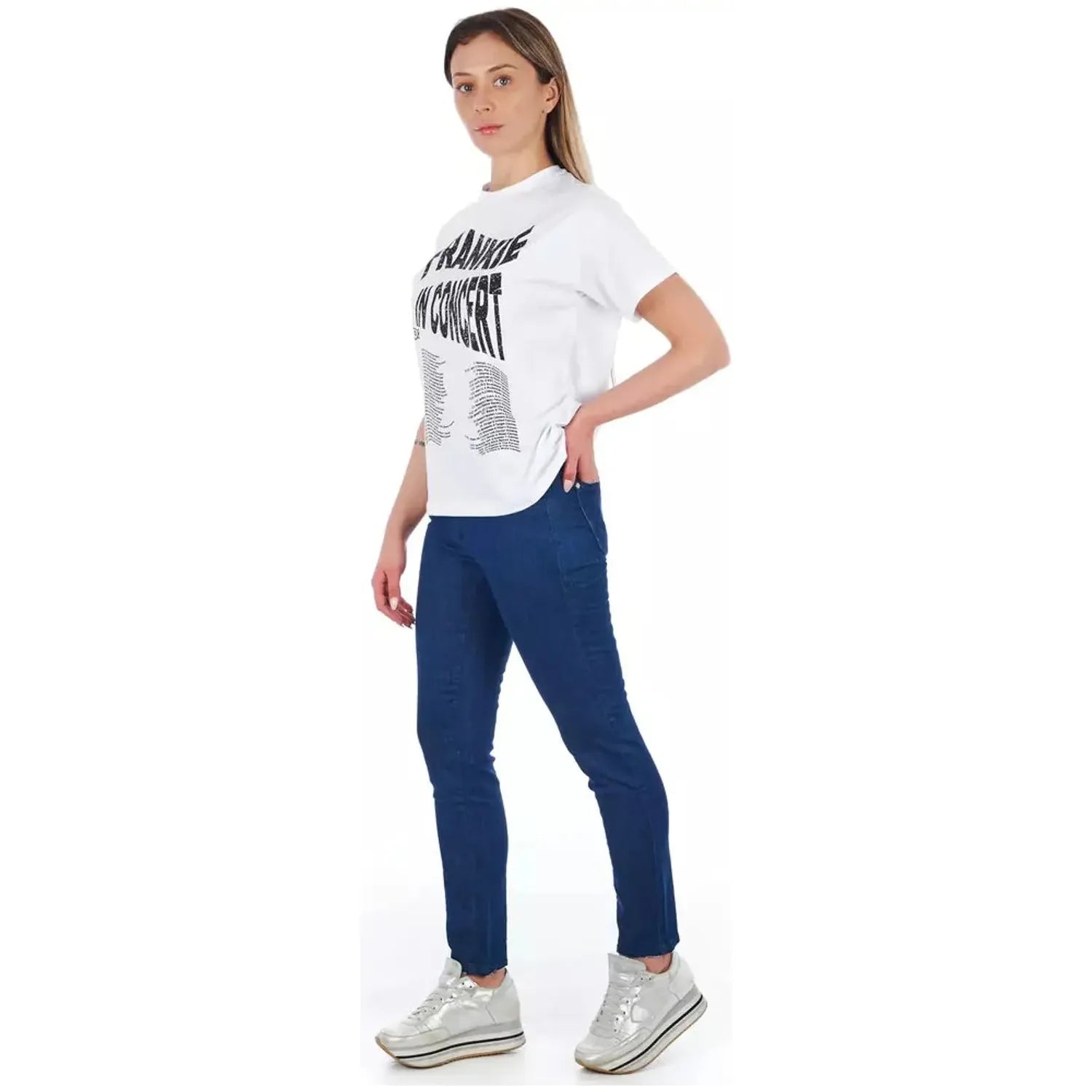 Frankie Morello | Blue Cotton Jeans & Pant | McRichard Designer Brands